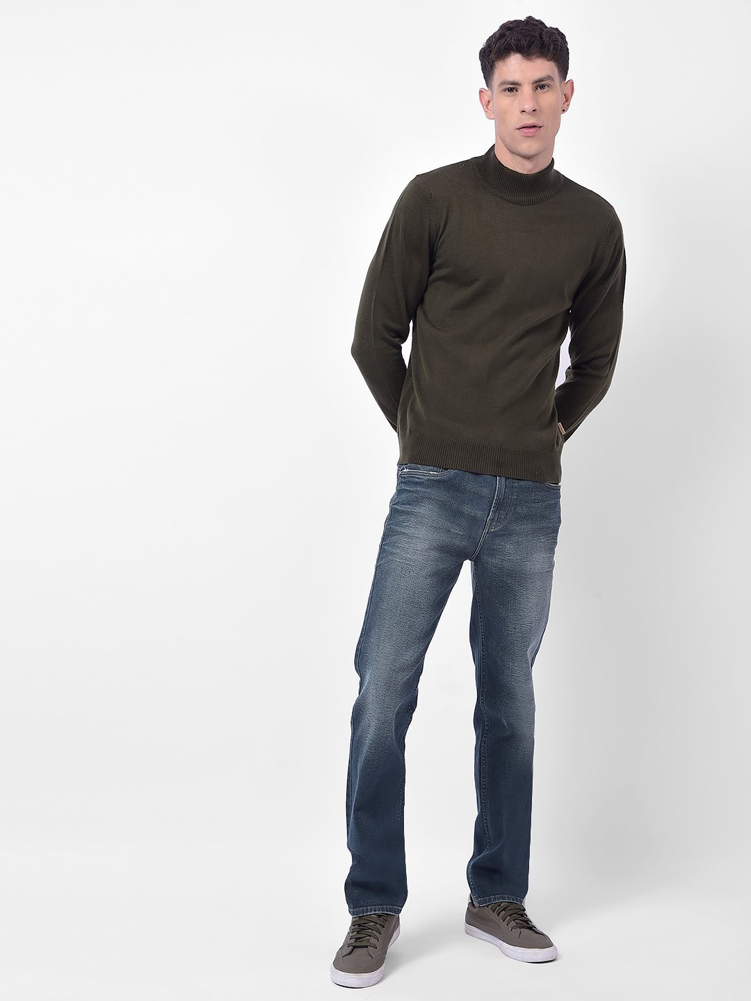 Numero Uno Men Dark Tint Slim Fit Mid Rise Sustainable Jeans